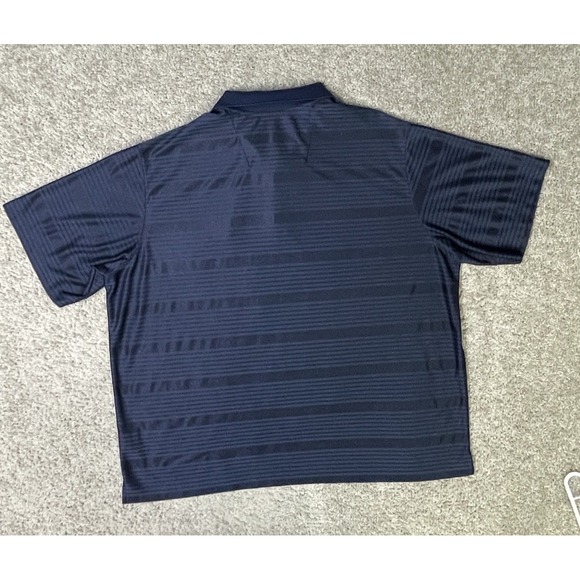 Houston Texans Polo Mens Size 3XL Striped Blue Shirt Antigua Short Sleeve Golf - Picture 8 of 10